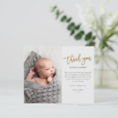予算スクリプトフォトベビーサンキューカード (スタンド正面)