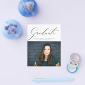 予算スクリプトフォト卒業カード チラシ (シングル)