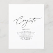 予算スクリプトフォト卒業カード チラシ (裏面)