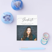 予算スクリプトフォト卒業カード チラシ (シングル)