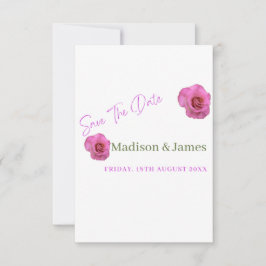 予算スクリプトフローラの保存日付の招待 セーブザデート