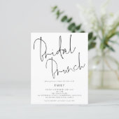 予算スクリプトブライダルシャワーブランチ招待状 (スタンド正面)