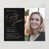 予算スクリプトブラック金ゴールド87誕生日 (正面)