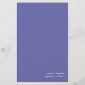 予算スクリプトブルー結婚のメニュー (裏面)