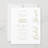 予算スクリプトモダンブライダルシャワー白 (正面)