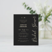 予算スクリプトモダンブライダルシャワー黒 (スタンド正面)