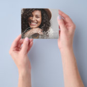 予算スクリプトモダン写真の卒業発表 チラシ (手)