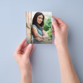 予算スクリプトモダン写真の卒業発表VR チラシ (手)