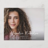 予算スクリプトモダン名フォトグラデーション2の発表 チラシ (正面)