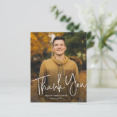 予算スクリプト写真の卒業サンキューカード (スタンド正面)