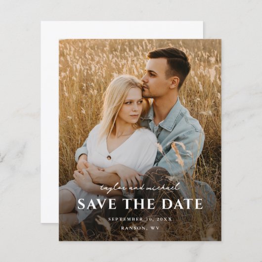 予算スクリプト名フォトウェディング日付の保存 (正面/裏面)