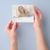 予算スクリプト名モダン写真卒業3 チラシ (手)