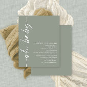 予算スクリプト女の子または男の子のセージああ赤ちゃんシャワー