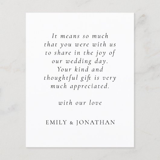 予算スクリプト新しいミセス結婚ズの任意の色感謝してい (裏面)