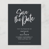 予算スクリプト日付の結婚発表を保存 チラシ (正面)