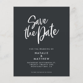 予算スクリプト日付の結婚発表を保存 チラシ