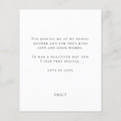 予算スクリプト未来ミセスブライダルシャワーありがとう (裏面)