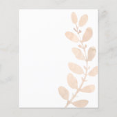 予算スクリプト桃の着色された葉の日付を保存 (裏面)