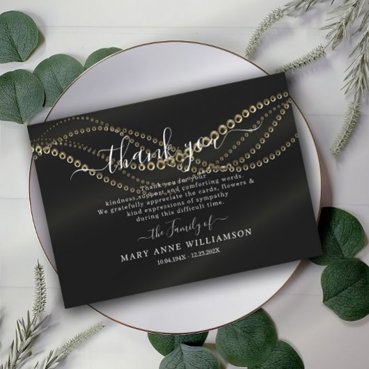 予算スクリプト葬儀サンキューカード サンキューカード