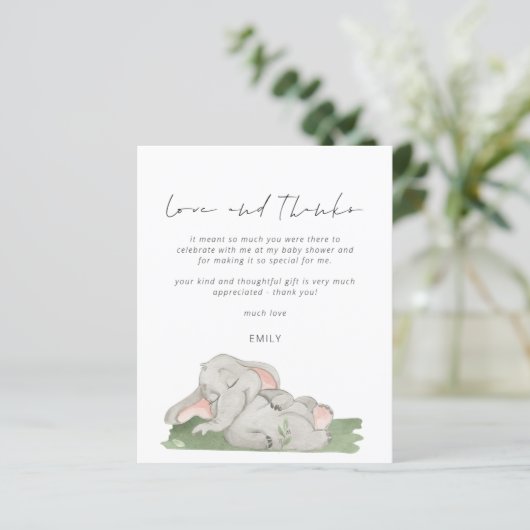 予算スクリプト象の赤ちゃんシャワー愛感謝していと (スタンド正面)