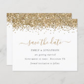 予算スクリプト金ゴールドグリッター日付の保存 (正面/裏面)