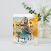 予算スクリプト2写真卒業サンキューカード (スタンド正面)