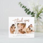 予算スクリプト3写真ベビーサンキューカード (スタンド正面)