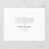 予算スクリプト3写真ベビーサンキューカード (裏面)