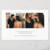 予算スクリプト ウェディングフォト Save The Date (裏面)