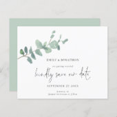 予算スクリプトGreen Eucalyptus日付の保存 (正面/裏面)