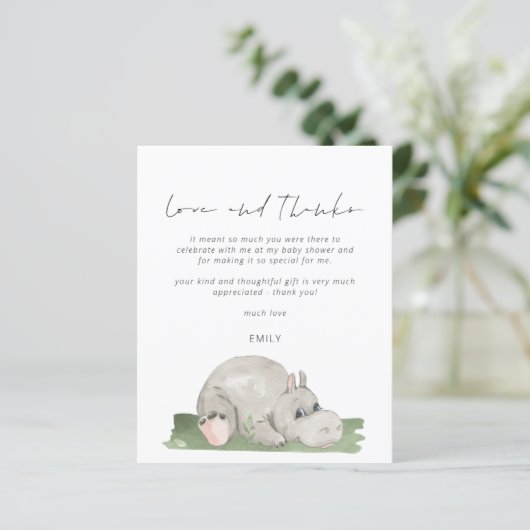 予算スクリプトHippo赤ちゃんシャワー愛と感謝してい (スタンド正面)