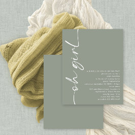 予算スクリプトOhガールセージ赤ちゃんシャワー