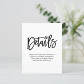 予算スクリプトQRコードの結婚詳細エンクロージャ (スタンド正面)