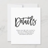 予算スクリプトQRコードの結婚詳細エンクロージャ (正面)