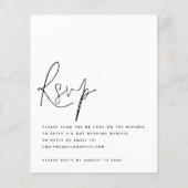 予算スクリプトQRコードウェディングRSVPエンクロージャ (正面)