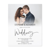 予算スクリプトQRコードフォトオーバーレイ結婚式の招待