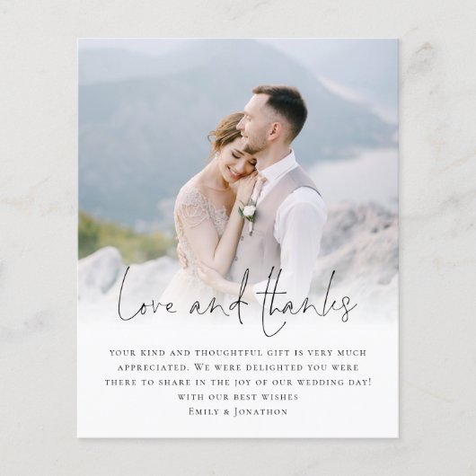 予算スクリプトQRコード写真結婚の愛感謝してい (正面)