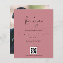 予算スクリプトQRコード結婚のフォトピンク感謝していク