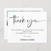 予算スクリプトQRコード3写真結婚どうもありがとう (正面/裏面)