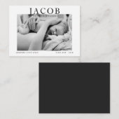 予算スタイリッシュ写エレガント真ベビー ノートカード (正面/裏面)