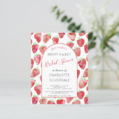 予算ストロベリーブライダルシャワー招待状 (スタンド正面)