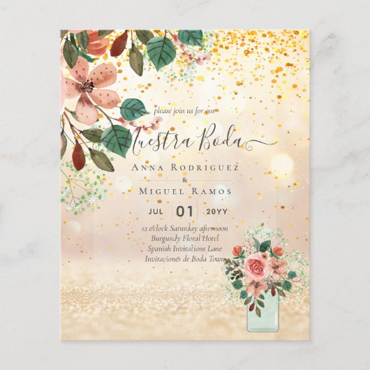 予算スペインのの結婚投資ブルゴーニュフローラ (正面)