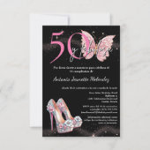 予算スペインの50 yファブローサ50th誕生日パーティー 招待状 (正面)