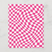 予算スマイル顔ピンクオレンジガール誕生日招待状 (裏面)