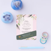 予算スローウェディング招待客フライヤー チラシ (シングル)