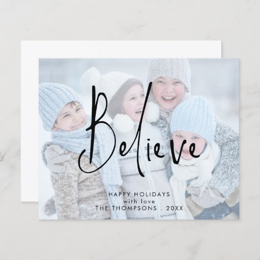 予算ス信じクリプト写真名年クリスマス (正面/裏面)