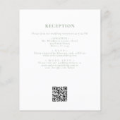 予算セージフランスのグリーンQRコー結婚ド (裏面)