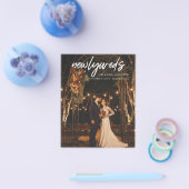 予算ゼロの新婚夫婦 1 写真W 結婚披露宴のチラシ チラシ (シングル)