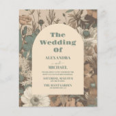 予算ソフトミュートされたアーストーンワイルドフラワー結婚ズ (正面)