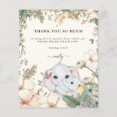 予算ゾウのクリーム赤ちゃんシャワーありがとう (正面)